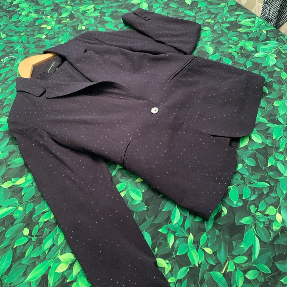 Posh Professional Suit Navy Micro Dot